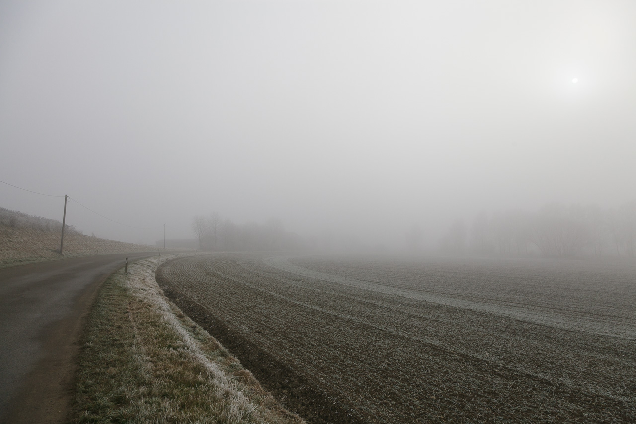 Fotografieren in Niederbayern im Nebel