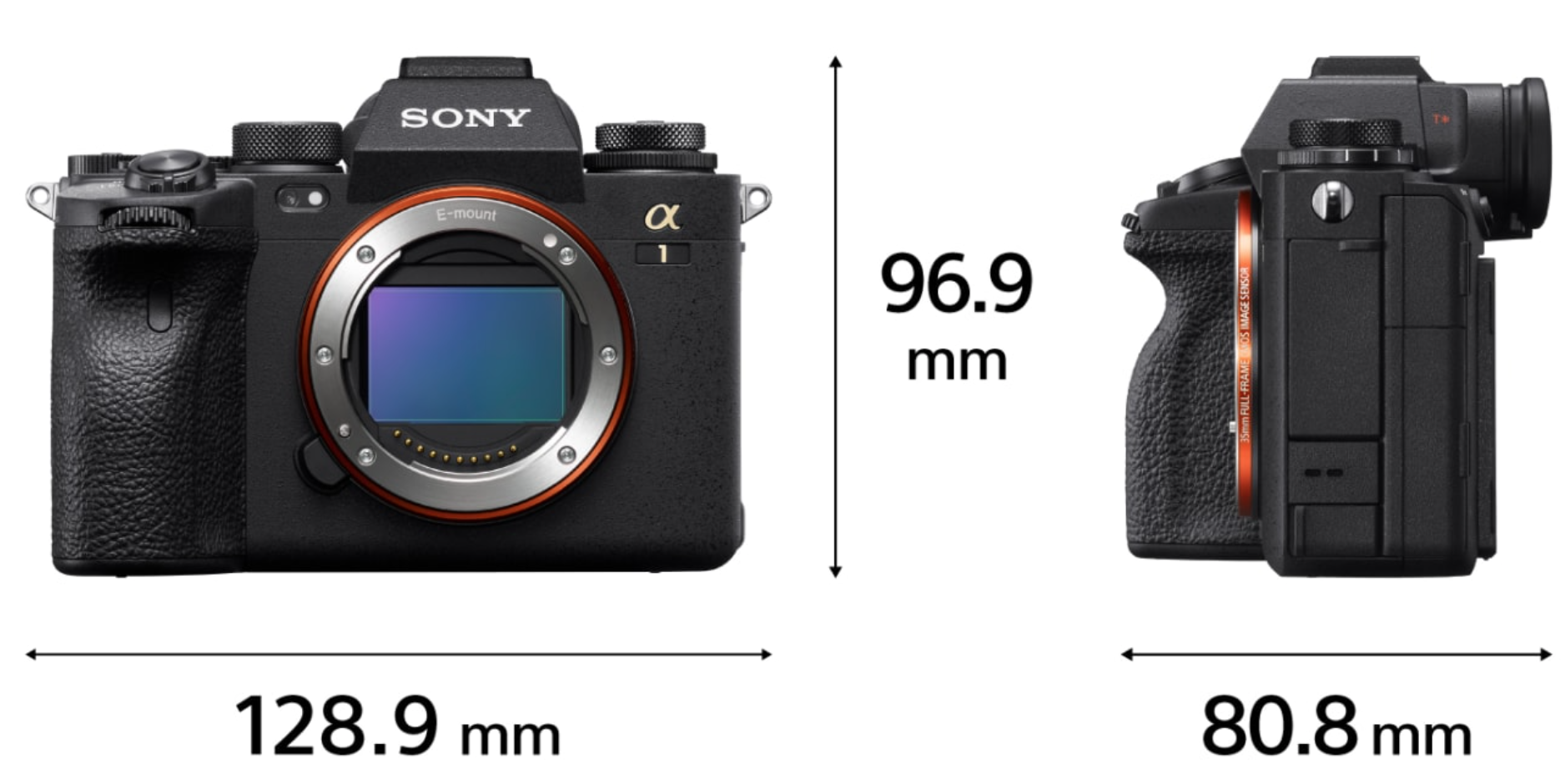 Sony Alpha 1 Maße